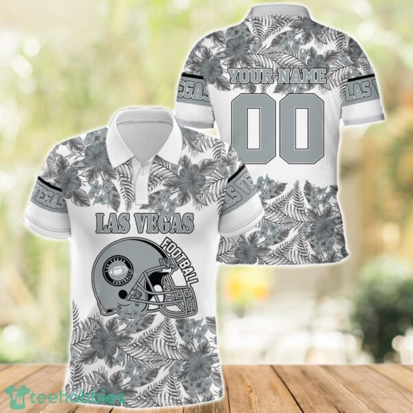 Las Vegas Football Polo Shirt Full Printing Custom Name And Number Tropical Style Product Photo 1