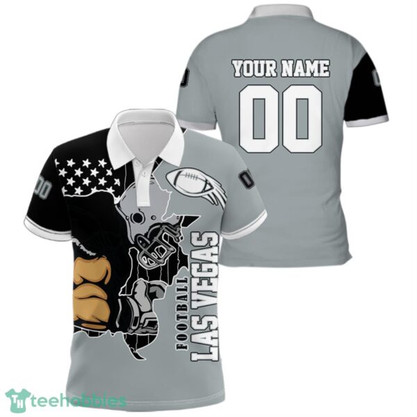Las Vegas Football Team Polo Shirt Custom Name Number Gift For Men Sports Product Photo 1