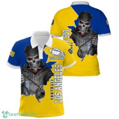 Los Angeles Football Team Personalized Name Number Polo Shirt Blue Yellow Product Photo 1