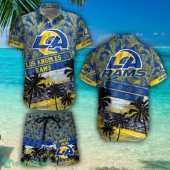 Los Angeles Rams Team NFL Hawaiian Shirt And Beach Shorts Summer Gift Product Photo 1