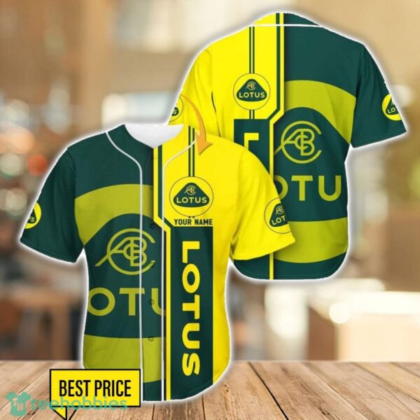 Lotus New Baseball Jersey Shirt For Car Lovers Gift Custom Name Product Photo 1