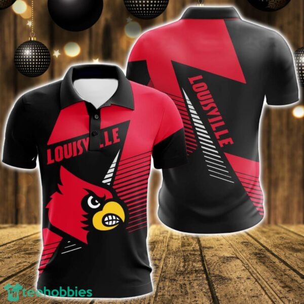 Louisville Cardinals 3D Polo Shirt For Team Sport Gift For Men Product Photo 1
