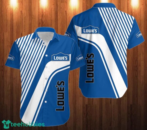 lowe's 3D Hawaiian Shirt Logo and Striped Shirt Product Photo 1
