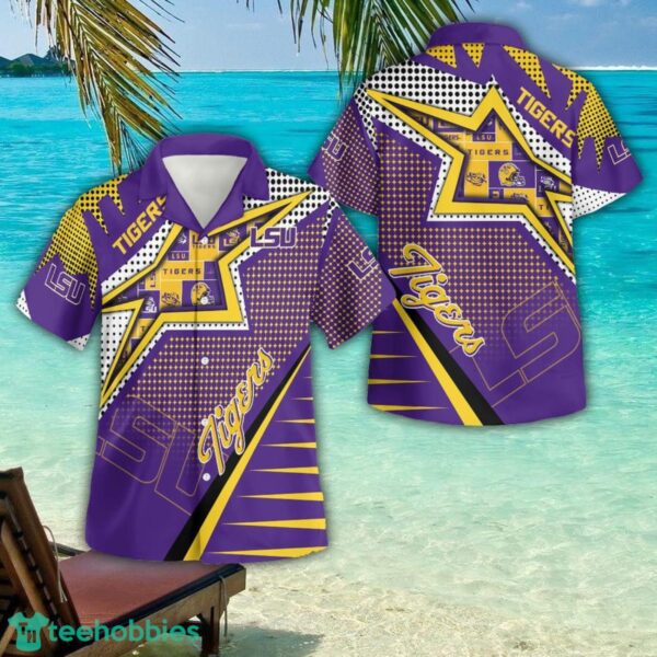 Lsu Tigers 3D Button Hawaiian Shirt Men And Women Aloha Summer Beach Gift Product Photo 1