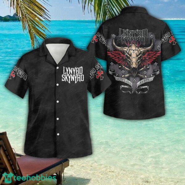 Lynyrd Skynyrd The Last Rebel 3D Button Hawaiian Shirt Men And Women Aloha Summer Beach Gift Product Photo 1