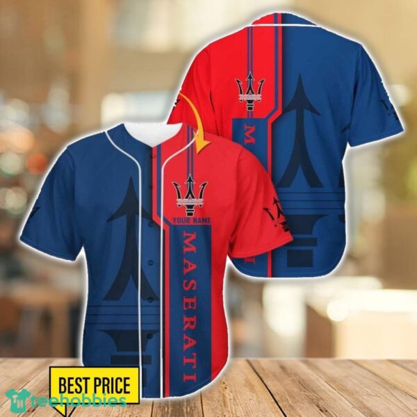 Maserati New Baseball Jersey Shirt For Car Lovers Gift Custom Name Product Photo 1