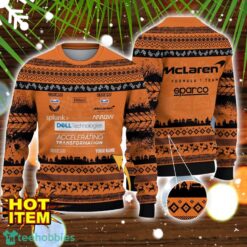 McLaren F1 Team Special Gift Ugly Christmas Sweater Custom Name Product Photo 1