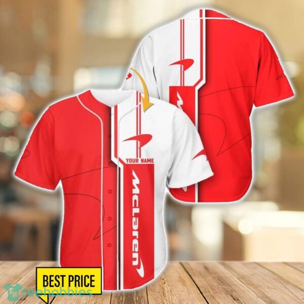 McLaren New Baseball Jersey Shirt For Car Lovers Gift Custom Name Product Photo 1