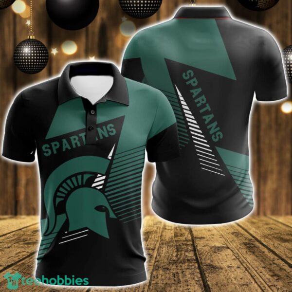 Michigan State Spartans 3D Polo Shirt For Team Sport Gift For Men Product Photo 1