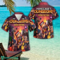 Minecraft Dungeons 3D Button Hawaiian Shirt Men And Women Aloha Summer Beach Gift Product Photo 1
