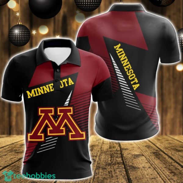 Minnesota Golden Gophers 3D Polo Shirt For Team Sport Gift For Men Product Photo 1
