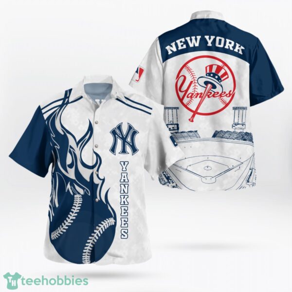 MLB New York Yankees Baseball Hawaiian Shirt 3D All Over Printed Hawaii Shirt Summer Gift Product Photo 1