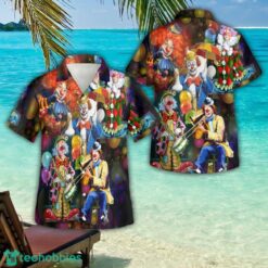 More Clown Less Frownin For Summer 3D Button Hawaiian Shirt Men And Women Aloha Summer Beach Gift Product Photo 1
