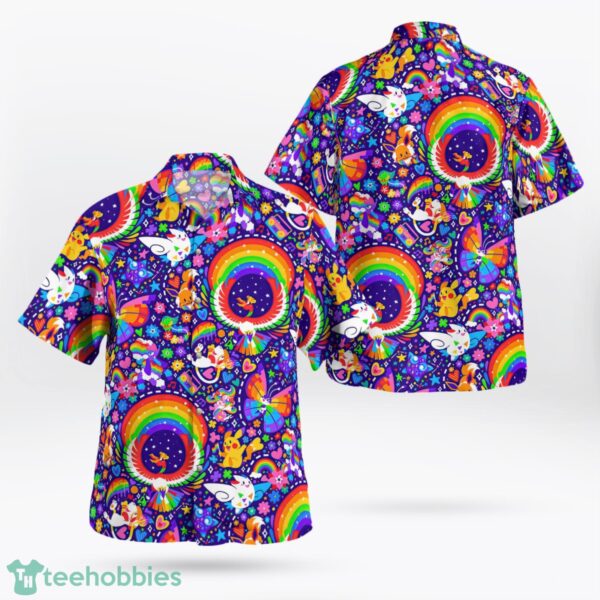 Multicolor Pokemon Hawaiian Shirt 3D All Over Printed Hawaii Shirt Summer Gift Product Photo 1