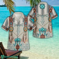 Native American Pattern 3D Button Hawaiian Shirt Men And Women Aloha Summer Beach Gift Product Photo 1