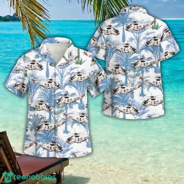 Navy Sikorsky Sh 3 Sea King 3D Button Hawaiian Shirt Men And Women Aloha Summer Beach Gift Product Photo 1