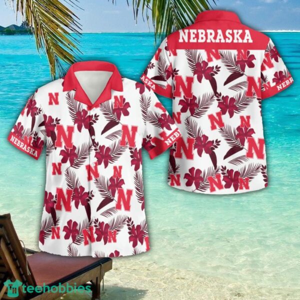 Nebraska Cornhuskers Flower Floral 3D Button Hawaiian Shirt Men And Women Aloha Summer Beach Gift Product Photo 1