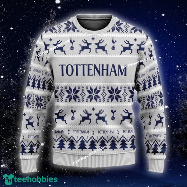 NEW Decorate Tottenham Hotspur Ugly Christmas Sweater Gift For Men And Women - EPL Tottenham Hotspur Ugly Christmas Sweater For Men And Women Photo 1
