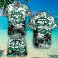New York Jets Team NFL Hawaiian Shirt And Beach Shorts Fans Gift Product Photo 1