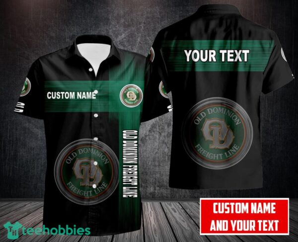 Old Dominion Freight Line 3D Printing Hawaii Shirt Button Shirt Custom Name Product Photo 1