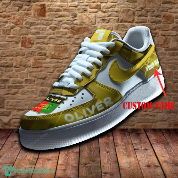 Oliver Tractor Car Air Force 1 Sneaker Yellow Ideas For Fans AF1 Shoes Men Women Custom Name - Oliver Tractor Car Air Force 1 Sneaker Yellow Ideas For Fans AF1 Shoes Men Women Custom Name