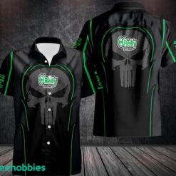 O'reilly Auto Parts Button Shirt Skull 3D Hawaiian Shirt For Team Black Shirt Product Photo 1