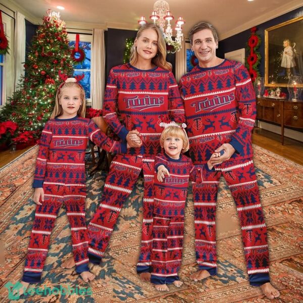 Pajamas set Ugly Christmas MLB Minnesota Twins Full Print Christmas For Women - Pajamas set Ugly Christmas MLB Minnesota Twins Full Print Christmas For Women