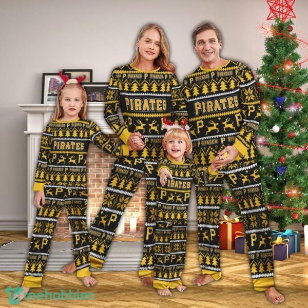Pajamas set Ugly Christmas MLB Pittsburgh Pirates Christmas For Family - Pajamas set Ugly Christmas MLB Pittsburgh Pirates Christmas For Family
