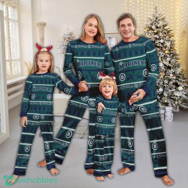 Pajamas set Ugly Christmas MLB Seattle Mariners Gift Family - Pajamas set Ugly Christmas MLB Seattle Mariners Gift Family