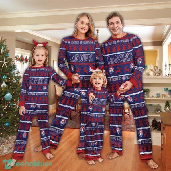 Pajamas set Ugly Christmas MLB Texas Rangers For Christmas - Pajamas set Ugly Christmas MLB Texas Rangers For Christmas