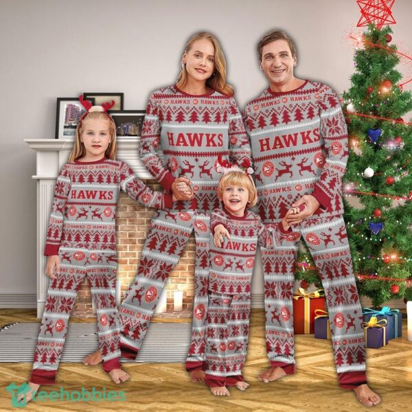 Pajamas set Ugly Christmas NBA Atlanta Hawks All Over Print Christmas Gift - Pajamas set Ugly Christmas NBA Atlanta Hawks All Over Print Christmas Gift