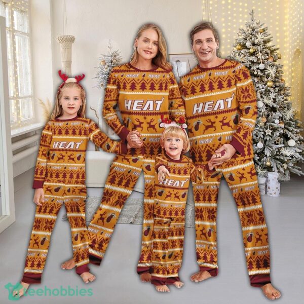 Pajamas set Ugly Christmas NBA Miami Heat Full Print Christmas For Women - Pajamas set Ugly Christmas NBA Miami Heat Full Print Christmas For Women