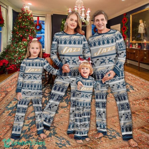 Pajamas set Ugly Christmas NBA Utah Jazz Full Print Christmas For Women - Pajamas set Ugly Christmas NBA Utah Jazz Full Print Christmas For Women