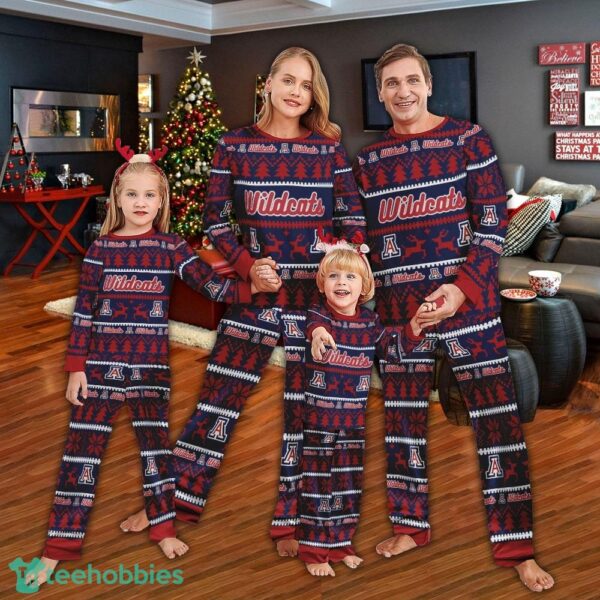 Pajamas set Ugly Christmas NCAA Arizona Wildcats Men Women For Fans - Pajamas set Ugly Christmas NCAA Arizona Wildcats Men Women For Fans