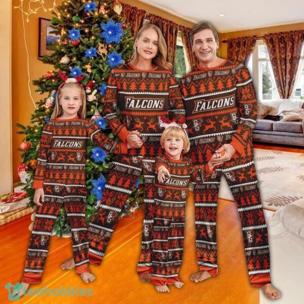 Pajamas set Ugly Christmas NCAA Bowling Green Falcons Christmas For Family - Pajamas set Ugly Christmas NCAA Bowling Green Falcons Christmas For Family