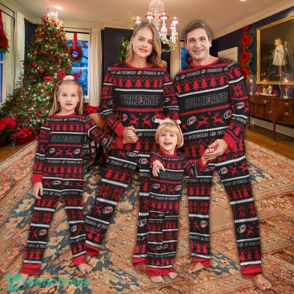 Pajamas set Ugly Christmas NHL Carolina Hurricanes For Women Gift Christmas - Pajamas set Ugly Christmas NHL Carolina Hurricanes For Women Gift Christmas
