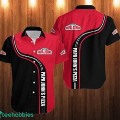 papa john's pizza Hawaiian Shirt Logo Work At Shirt For Men And Women Product Photo 1