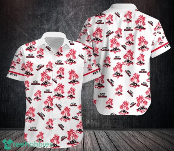 pep boys Hawaiian Shirt Button Beach Shirt Product Photo 1