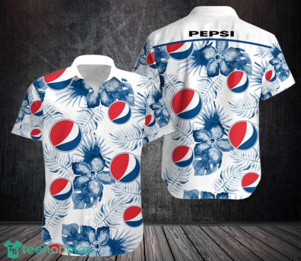 Pepsi Hawaii Shirt Big Flower Tropical Hawaiian Shirt Product Photo 1