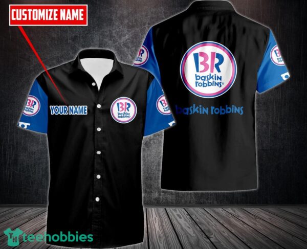 Personalized Baskin Robbins 3D Printing Hawaiian Shirt For Men And Women Custom Name Product Photo 1