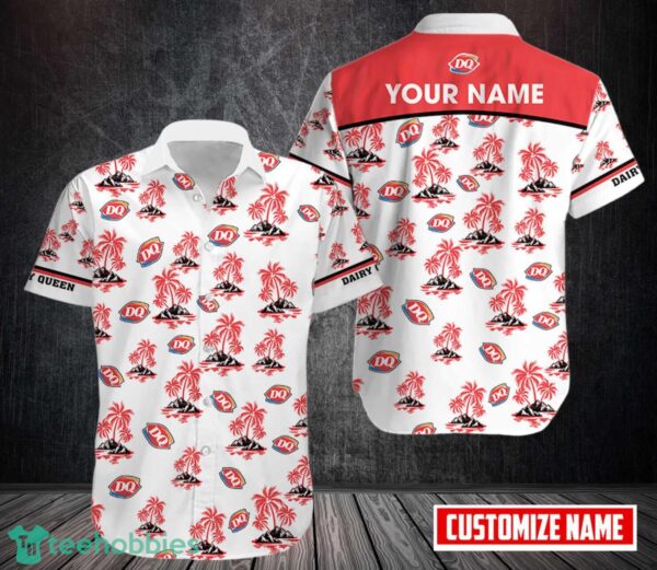 Personalized Dairy Queen Hawaii Shirt Coconut Pattern Shirt Product Photo 1