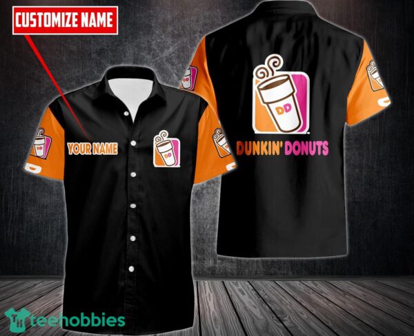 Personalized Dunkin’ Donuts 3D Printing Hawaiian Shirt For Men And Women Custom Name Product Photo 1