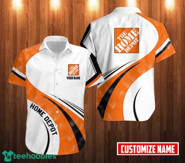 Personalized Home Depot Hawaii Shirt Classic Button Shirt Custom Name Product Photo 1