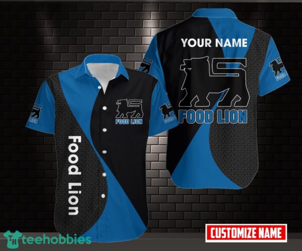 Personalized Name Food Lion AOP Hawaiian Shirt Gift Product Photo 1