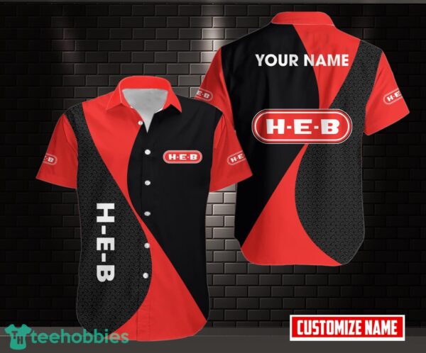 Personalized Name H-E-B AOP Hawaiian Shirt Gift Product Photo 1