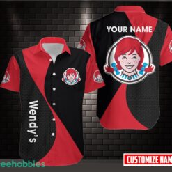 Personalized Name Wendy's AOP Hawaiian Shirt Gift Product Photo 1