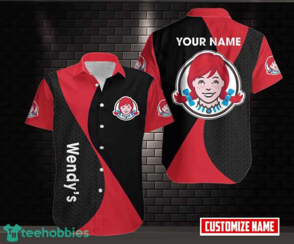 Personalized Name Wendy's AOP Hawaiian Shirt Gift Product Photo 1