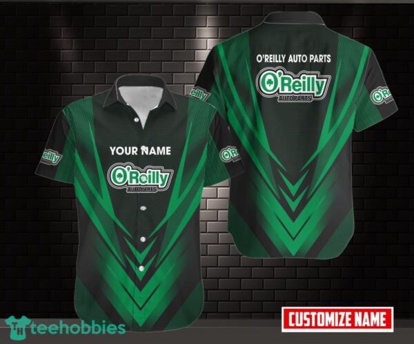 Personalized O'Reilly Auto Parts logo brand Hawaiian Shirt Custom Name Product Photo 1