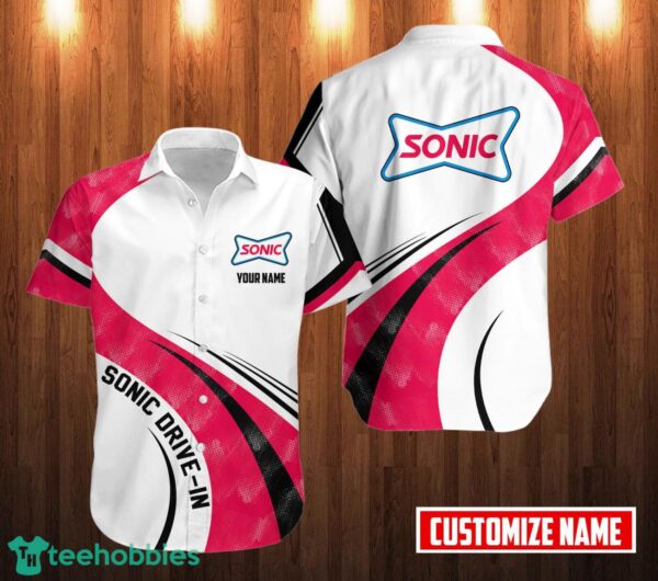 Personalized Sonic Drive-In Hawaii Shirt Classic Button Shirt Custom Name Product Photo 1