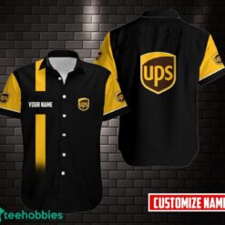 PERSONALIZED ups All Over Printed 3D Hawaiian Shirt Product Photo 1